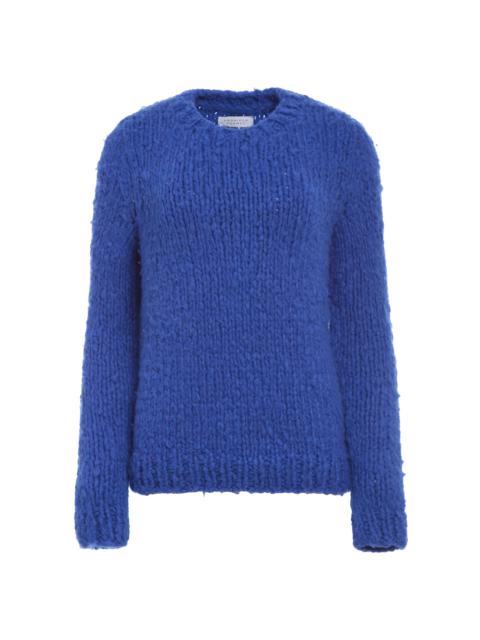 Lawrence Knit Sweater in Cobalt Welfat Cashmere