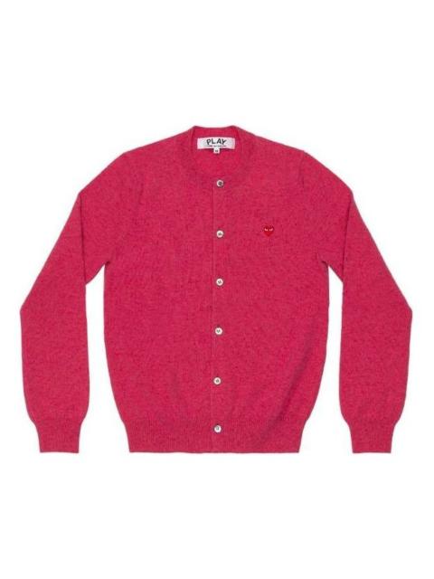 (WMNS) COMME des GARCONS PLAY Cardigan Red Emblem 'Pink' AZ-N079-051-4
