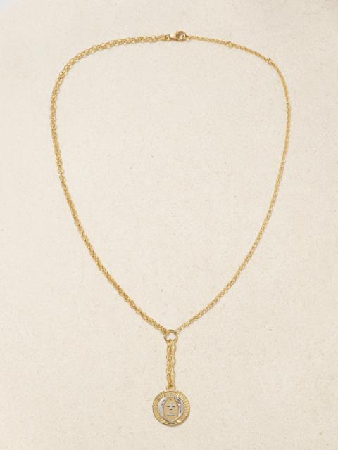 Vivacity 18-karat Yellow And White Gold Diamond Necklace