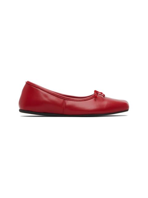 Red Brigitte Ballerina Flats