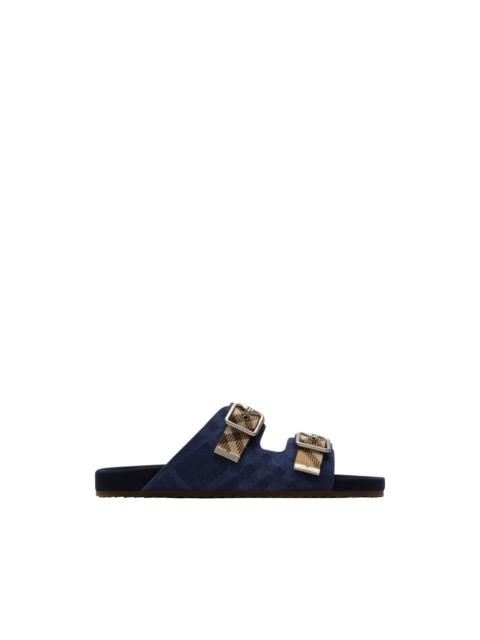 Check denim Urchin sandals