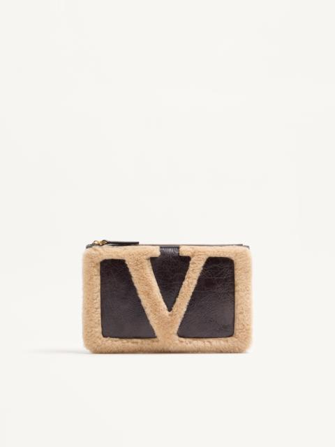 VALENTINO GARAVANI VIVA SUPERSTAR SHEEPSKIN CLUTCH