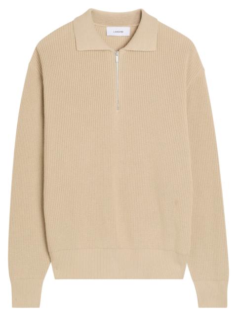 Lardini Ribbed Knit Cotton Polo Shirt