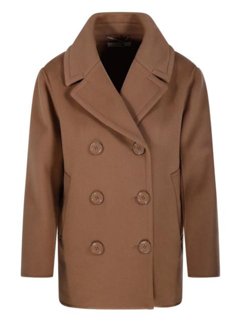 double-breasted buttoned coat