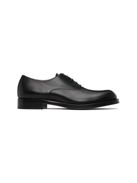 Black Leather Oxfords