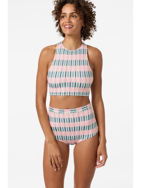 Performance Surf Glenwood High Neck Printed Active Top