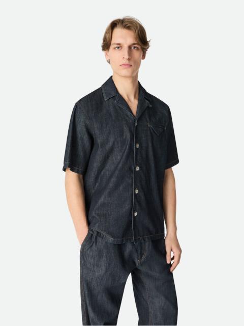 Rinsed Indigo Straight Denim Shirt