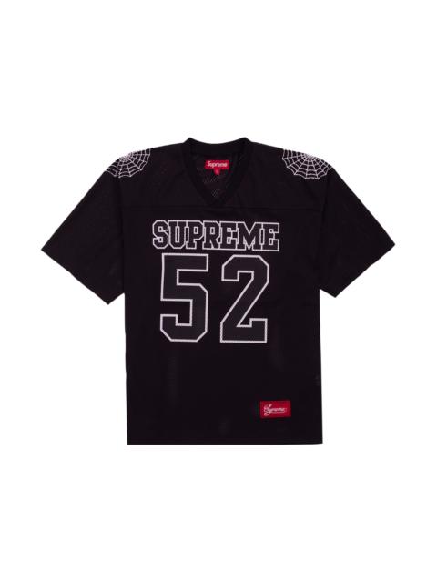 Supreme Spiderweb Football Jersey Black