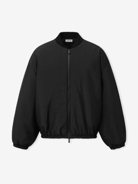 Nylon Taffeta Padded Bomber Jacket