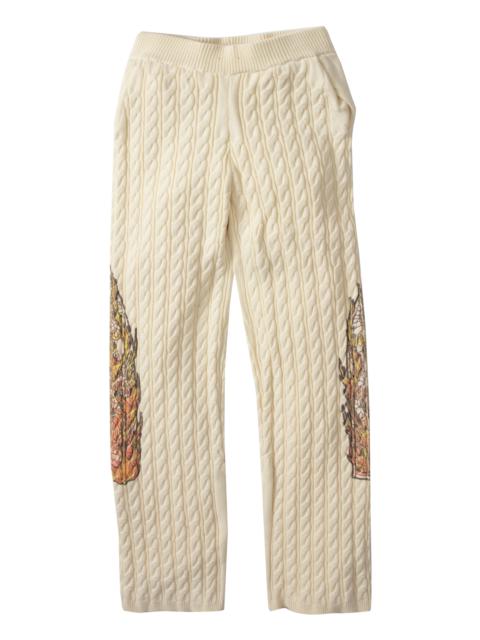 FLAME GLASS CABLE KNIT LOUNGE PANTS