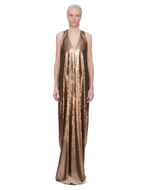 Dustulator sequined silk gown