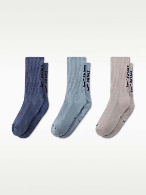 NikeSKIMS Women's Dri-FIT Crew Socks (3 Pairs)