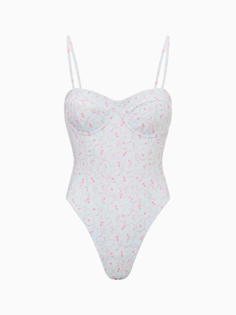 Mina Blue Floral One-Piece Swimsuit