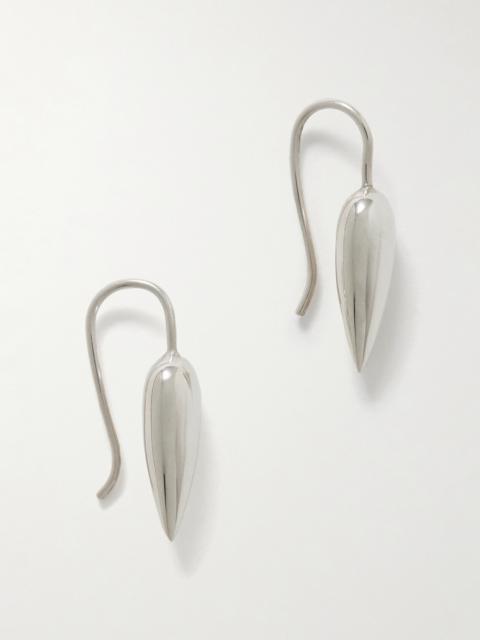 Tiny Spear Silver Earrings