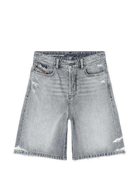 distressed denim shorts