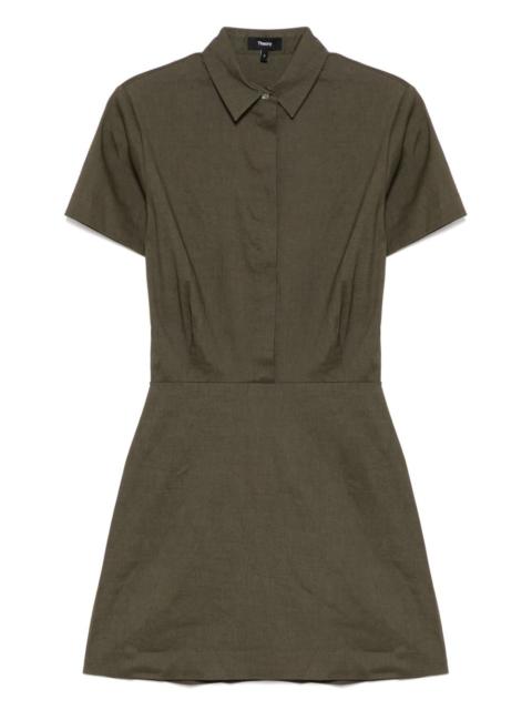 short-sleeved A-line dress