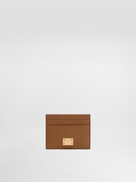 Plongé calfskin card holder