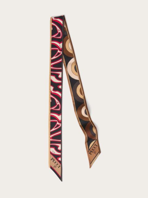 ONDE AND LABIRINTO PRINT SILK TWILL SCARF