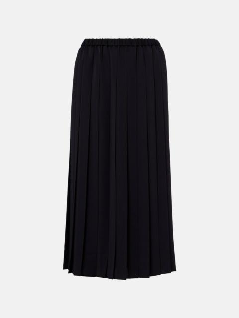 Pleated midi skirt