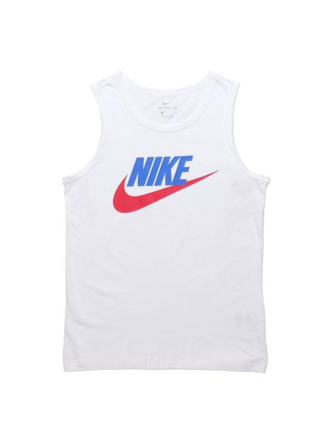 Nike SPORTSWEAR Printing Sports Training Vest White AR4992-103