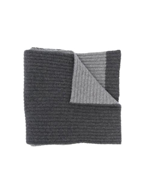 ribbed reversible scarf