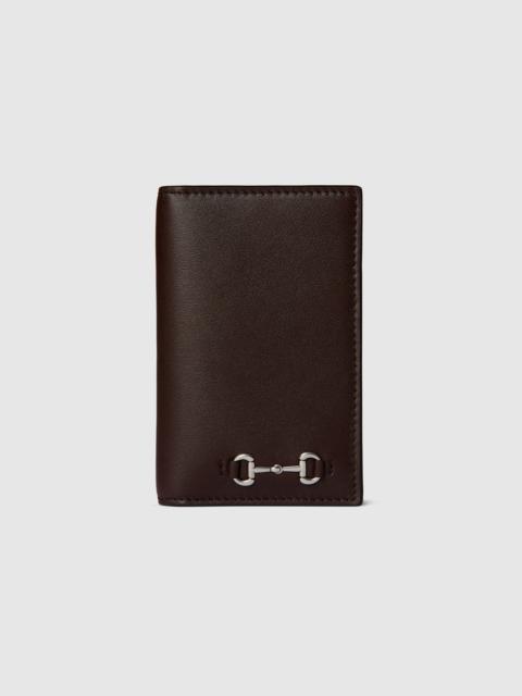 Long card case with Horsebit