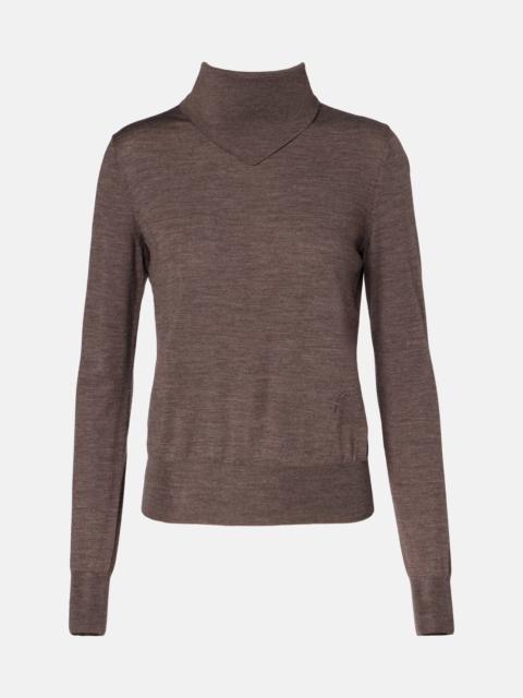 Wool turtleneck sweater
