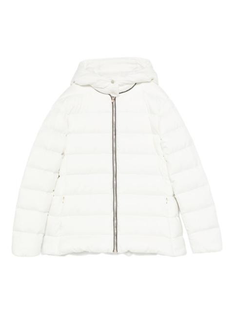 hooded quilted jacket