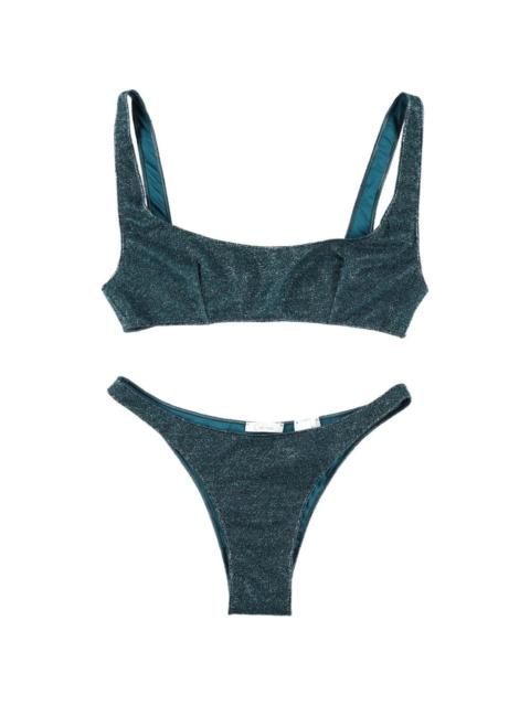 glitter-finish bikini