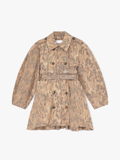 TRENCH COAT IN PRINTED COTTON