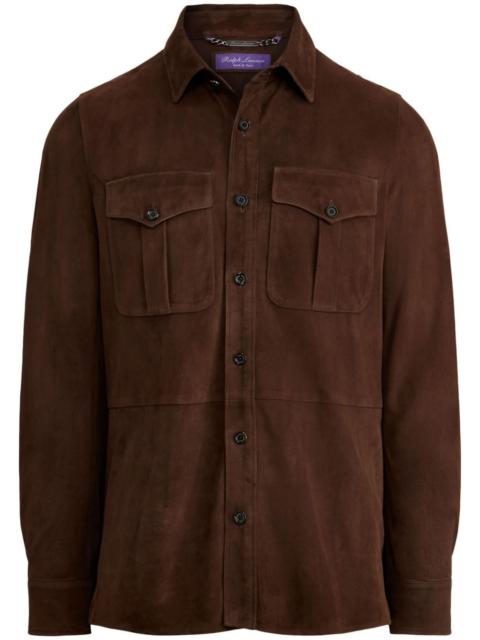 Barron suede shirt jacket