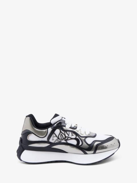 Men's Sprint Runner in White/beige/black