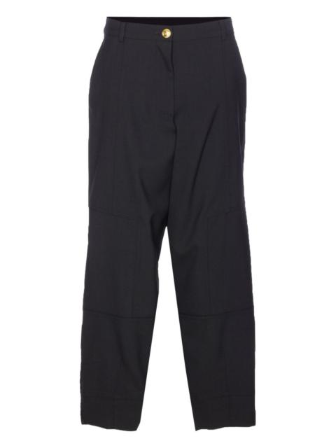 button-fastening trousers