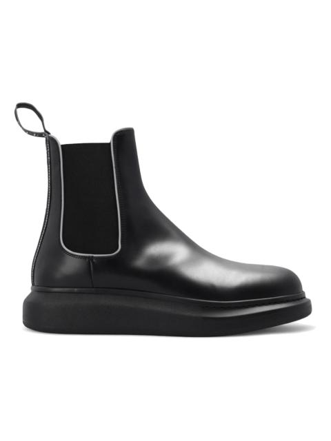 Alexander McQueen Chelsea Boot Black Silver