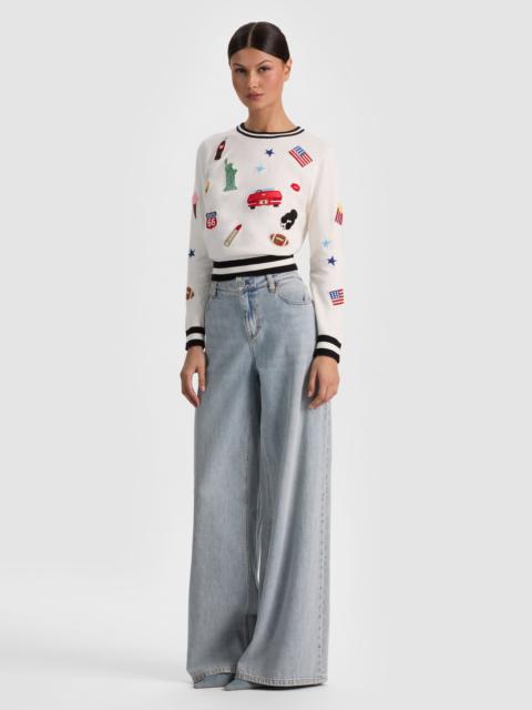 CAROLANN AMERICANA SHRUNKEN PULLOVER