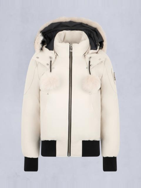 ORIGINAL DEBBIE SHEARLING TRIM BOMBER JACKET