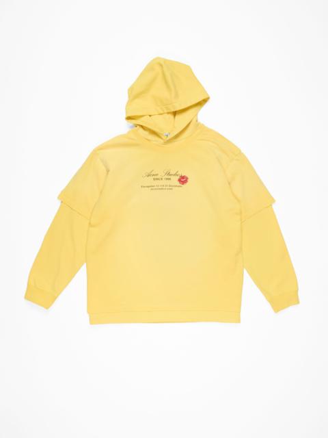 Double-layered hoodie - Bright Yellow