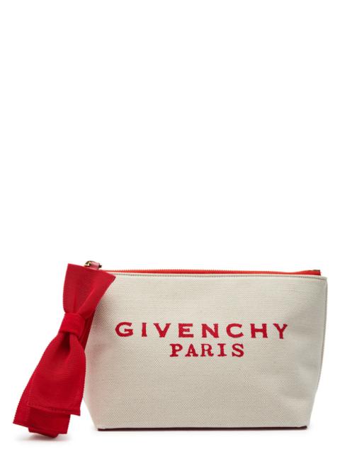 Givenchy Logo-print Canvas Clutch