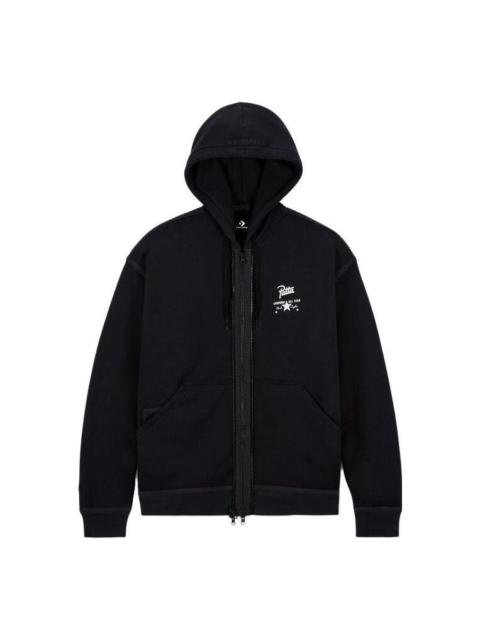 Converse x Patta Four-Leaf Clover Utility Fleece Hoodie 'Black' 10024664-A01