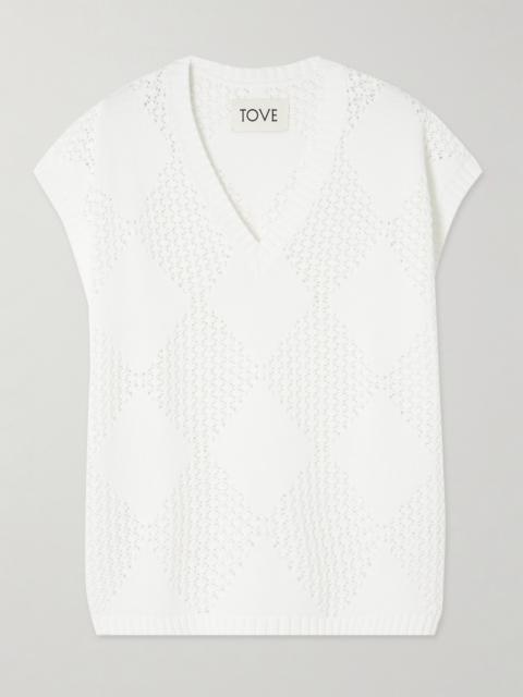 Open-knit Cotton Sweater
