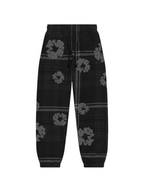 plaid wreath sweatpants