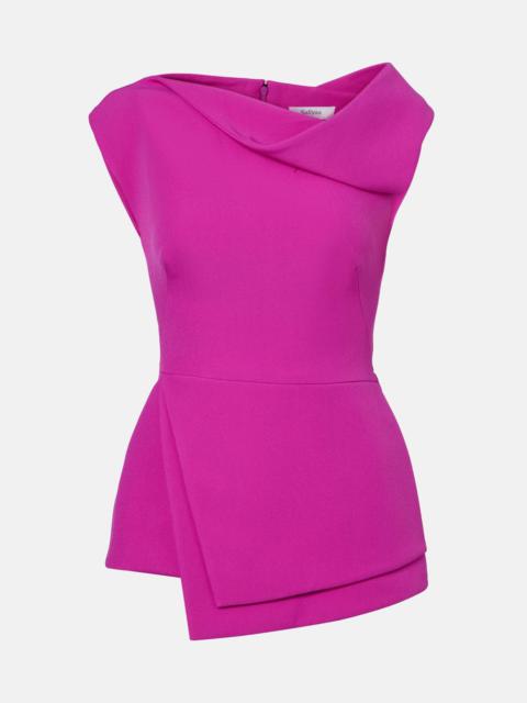 Farrah draped crepe top