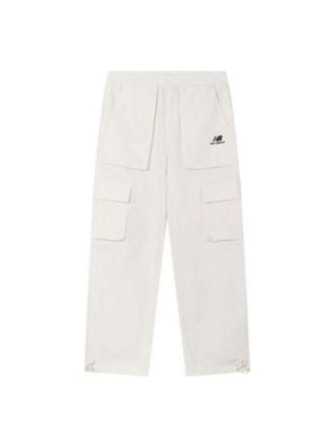 New Balance Logo Cargo Pants 'White Black' 5TC44643-IV