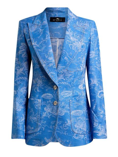 Printed Brocade Jacket