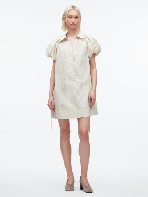 Puff Sleeve Short Shirt Dress