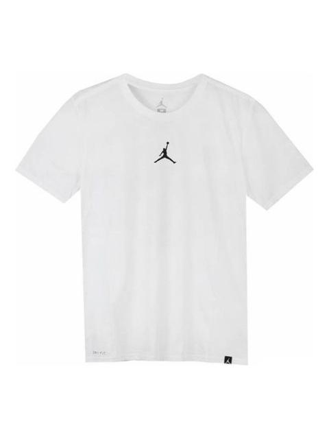 Air Jordan Iconic Quick Dry Training Sports Short Sleeve White AR7416-101
