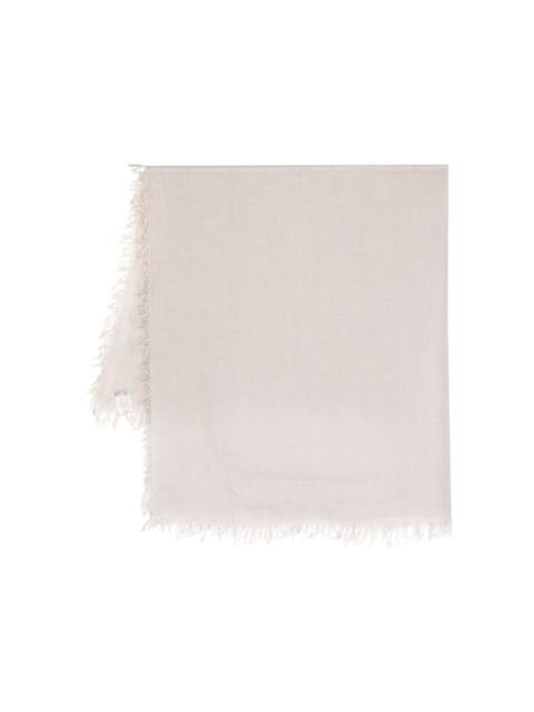 frayed-edge cashmere-silk blend scarf