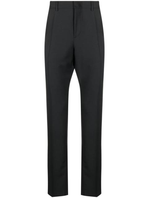 tailored straight-leg trousers