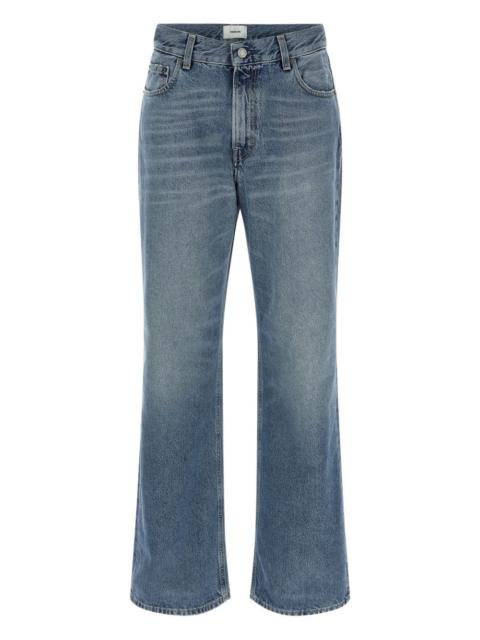 Korea Nordic blue five-pockets jeans