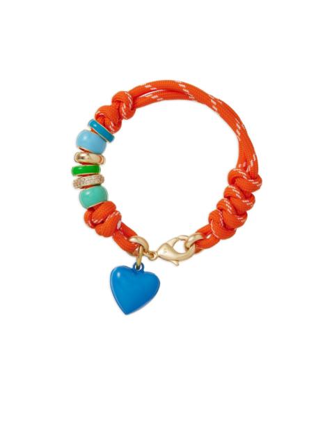 The Happy Cord knotted charm bracelet